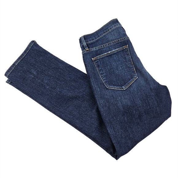 FRAME Denim Le High Straight Distressed Jeans in Randolph - Picture 4 of 9